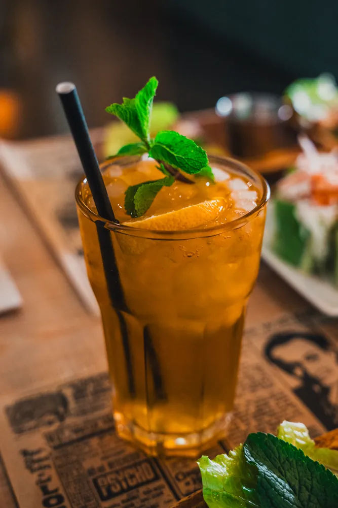 Homemade Ice Tea al restaurant vietnamita Kiu Nam a Barcelona