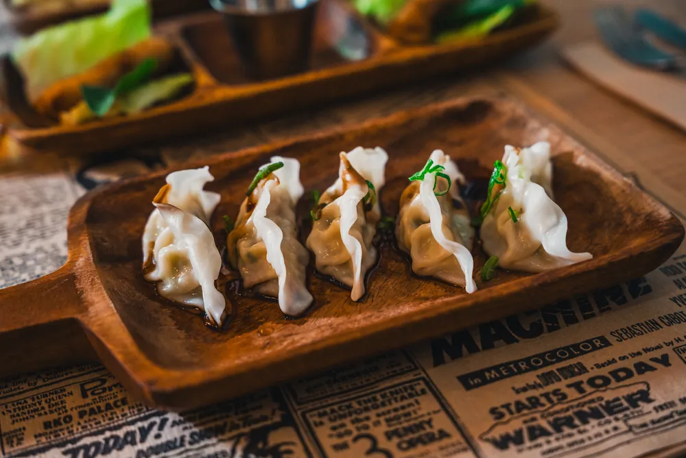 Dumplings al vapor al restaurant vietnamita Kiu Nam a Barcelona